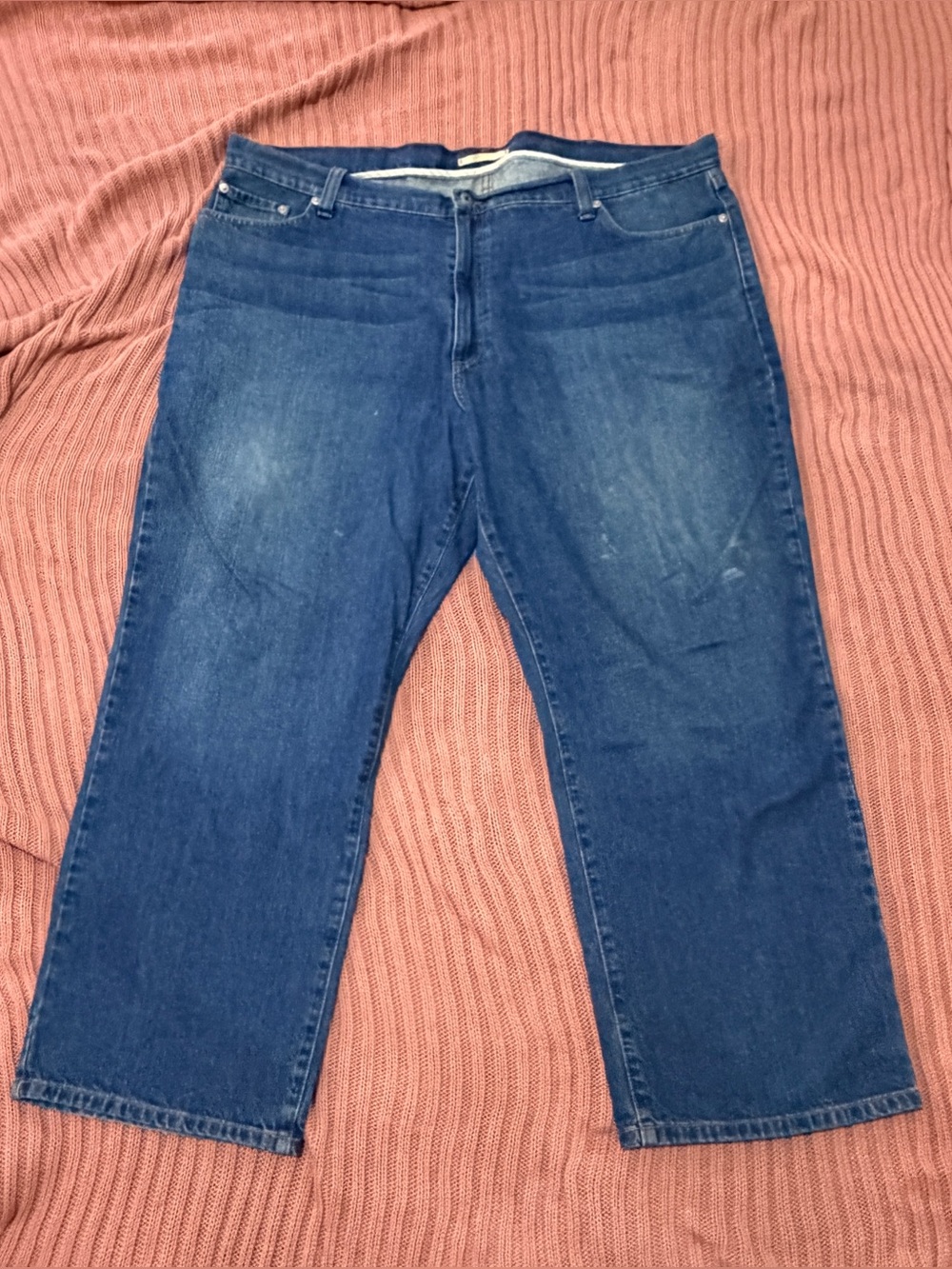 L.L. Bean Men’s Relaxed Fit Jeans in Dark Blue